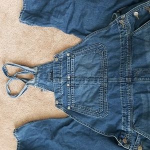 Womens denim overalls